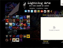 Tablet Screenshot of lightningarts.com